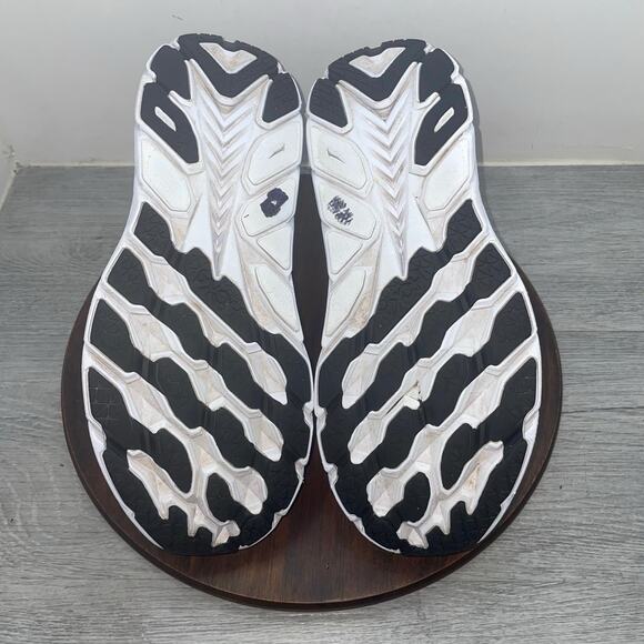 Hoka One One Clifton 8 Men’s 12.5 Black White Athletic Running Shoes Sneakers main image 4